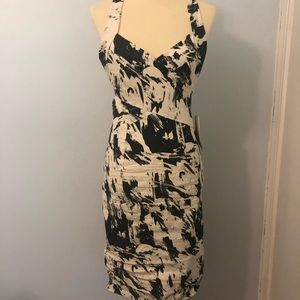 NWT Nicole Miller Ruched Cutout Dress Size 12